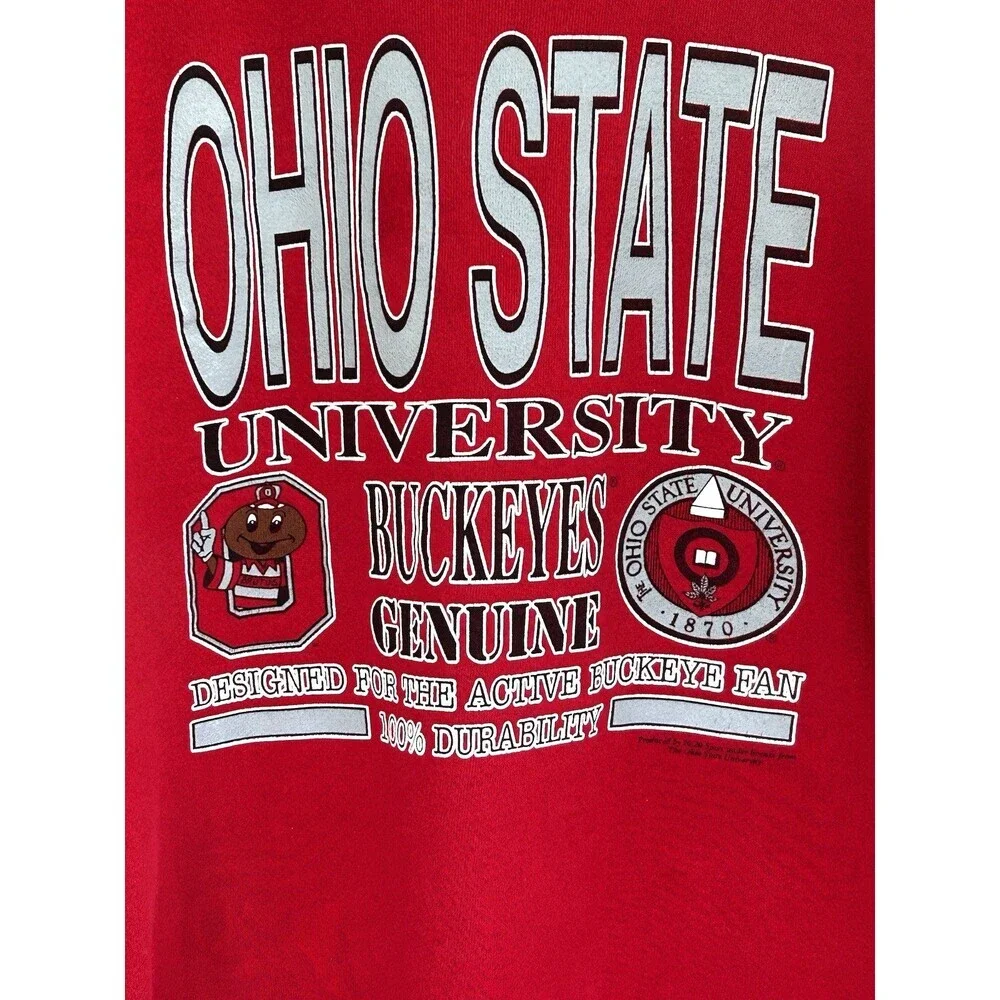 Vintage The Ohio State University Sweatshirt Student Union Size Large Buckeyes